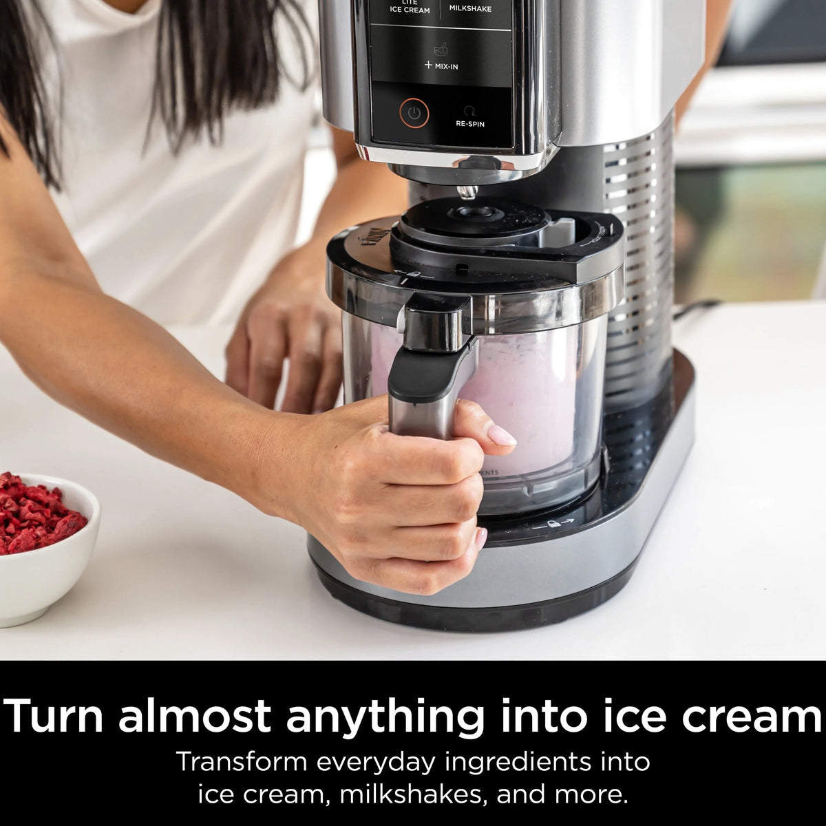 Ninja CREAMi Ice Cream Maker With 2 Pints And 5 One-Touch Programs - NC300
