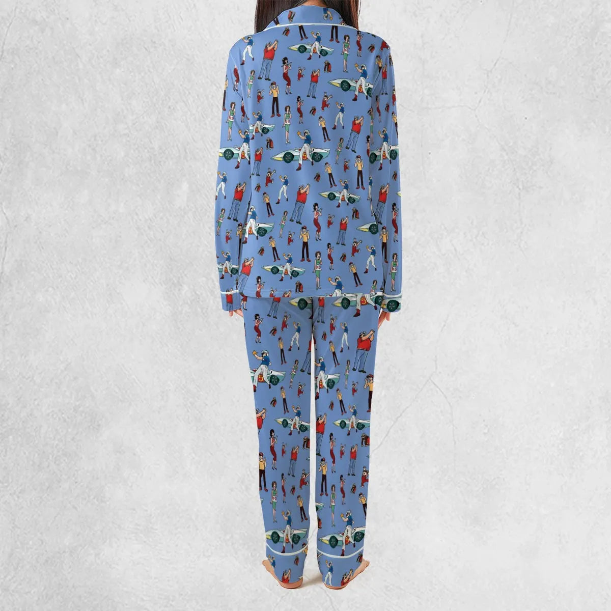Speed Racer Characters Pattern Pajamas Set