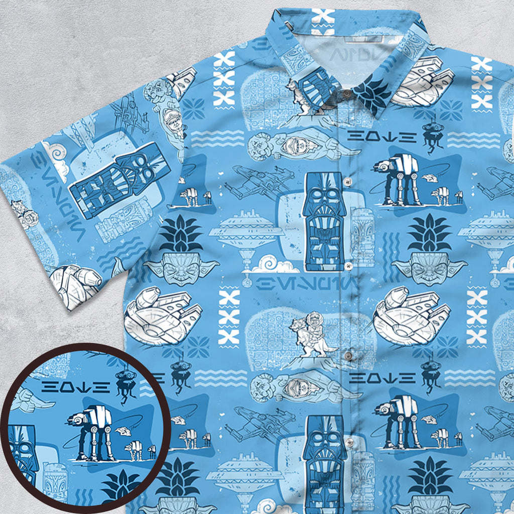 Dark Side Star Wars Tiki Shack Button Down Shirt