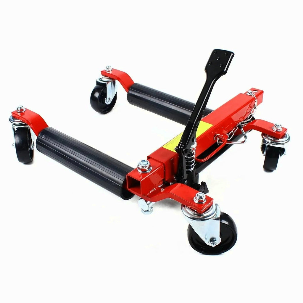 Hydraulic Positioning Car Wheel Dolly Jack Lift, 1500lb, A3 Steel And PVC