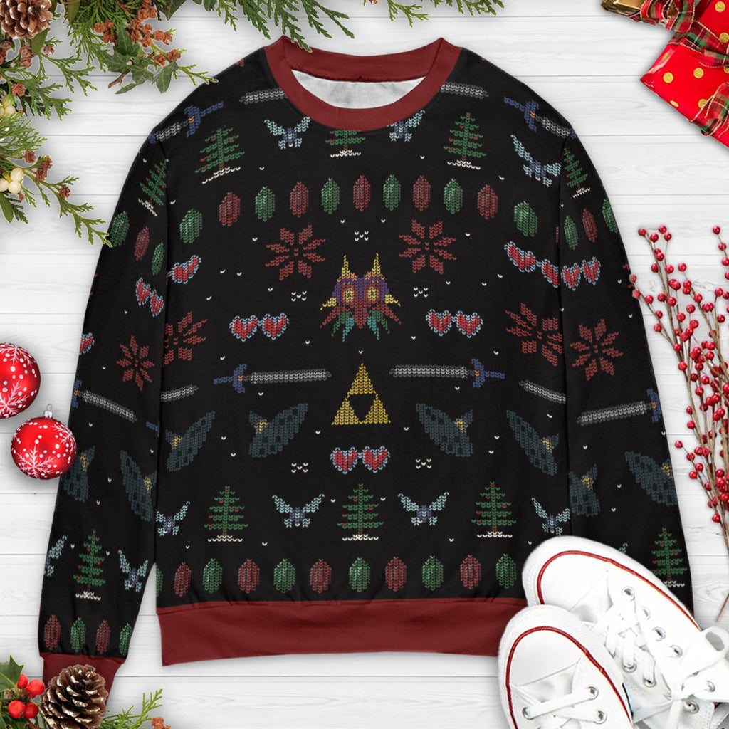 Straight Outta Kokiri Forest The Legend of Zelda Ugly Christmas Sweatshirt