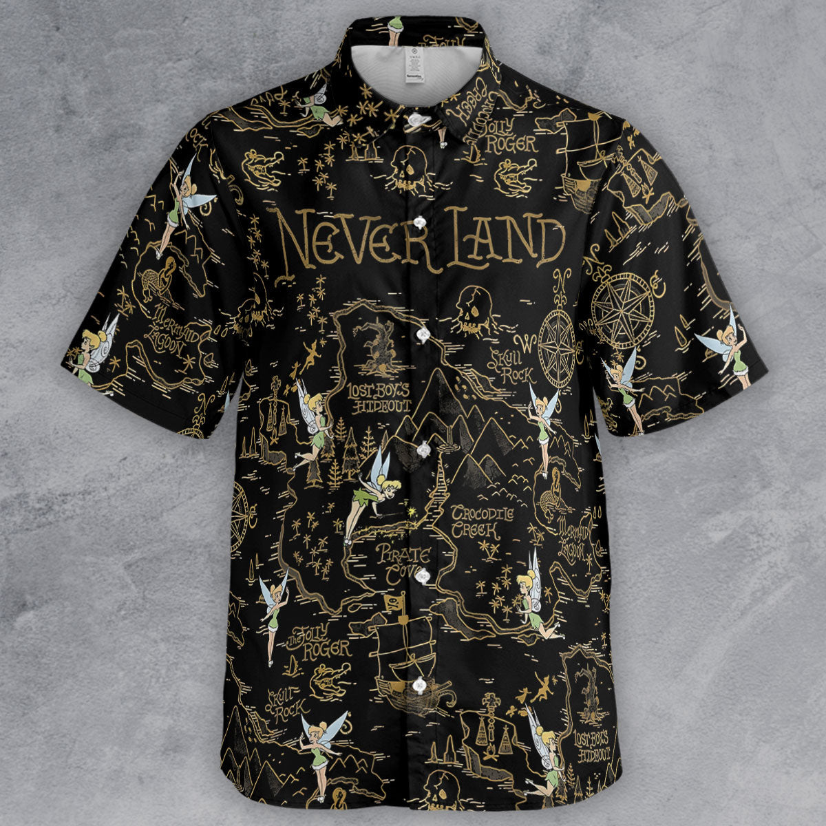 Finding Neverland Tinker Bell Button Down Shirt