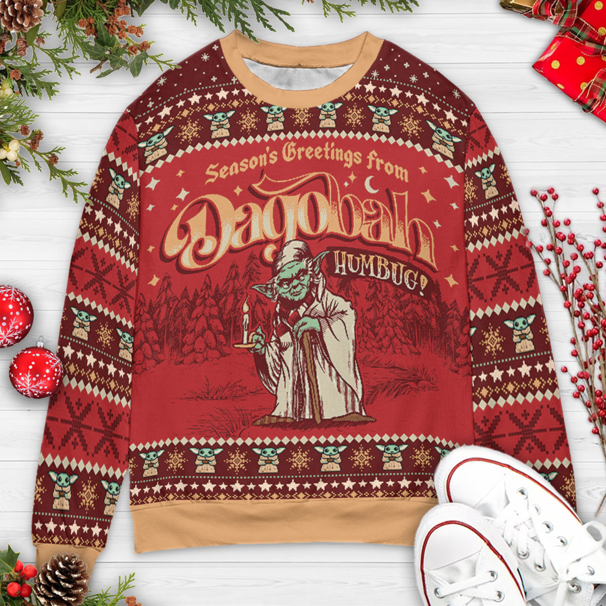 Dagobah Humbug Yoda Ugly Christmas Sweatshirt