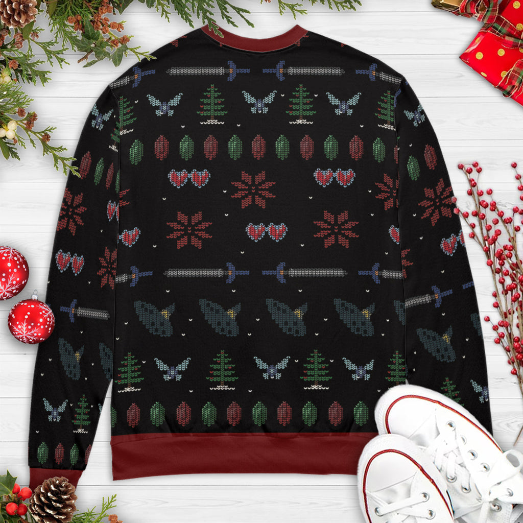 Straight Outta Kokiri Forest The Legend of Zelda Ugly Christmas Sweatshirt