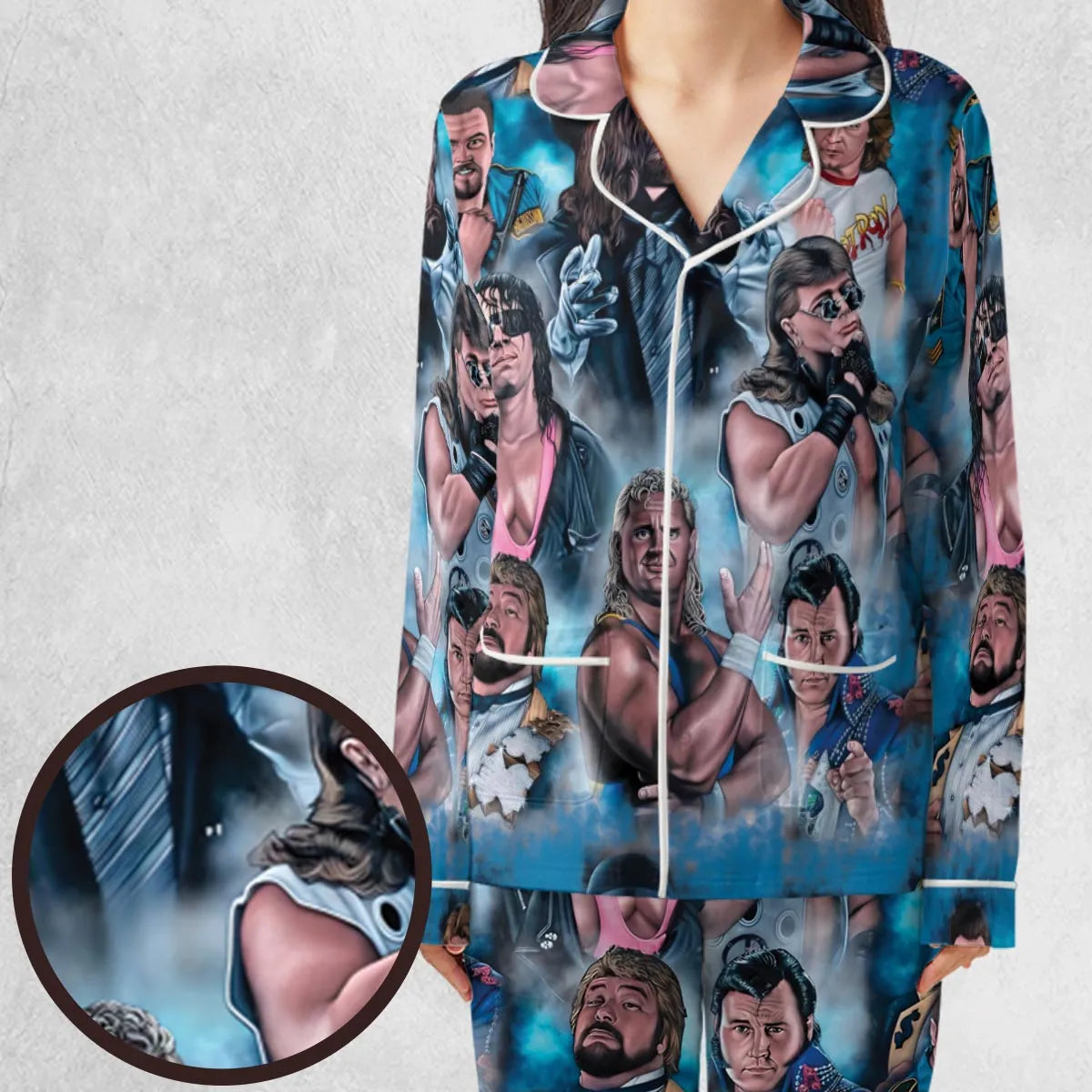 90s Wrestlers Pajamas Set