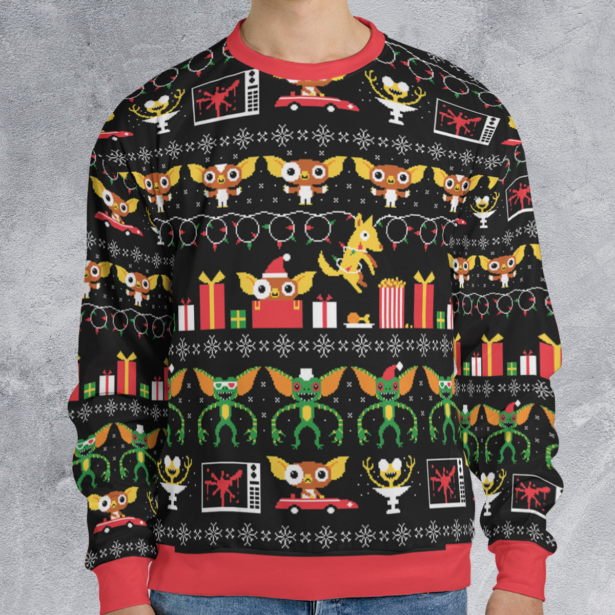 No Cookies After Midnight Gremlins Ugly Christmas Sweatshirt