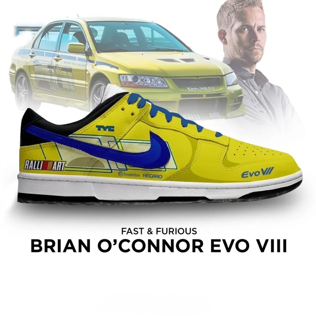 Brian O'connor Evo VIII Fast and Furious New Editon Low Top Shoes