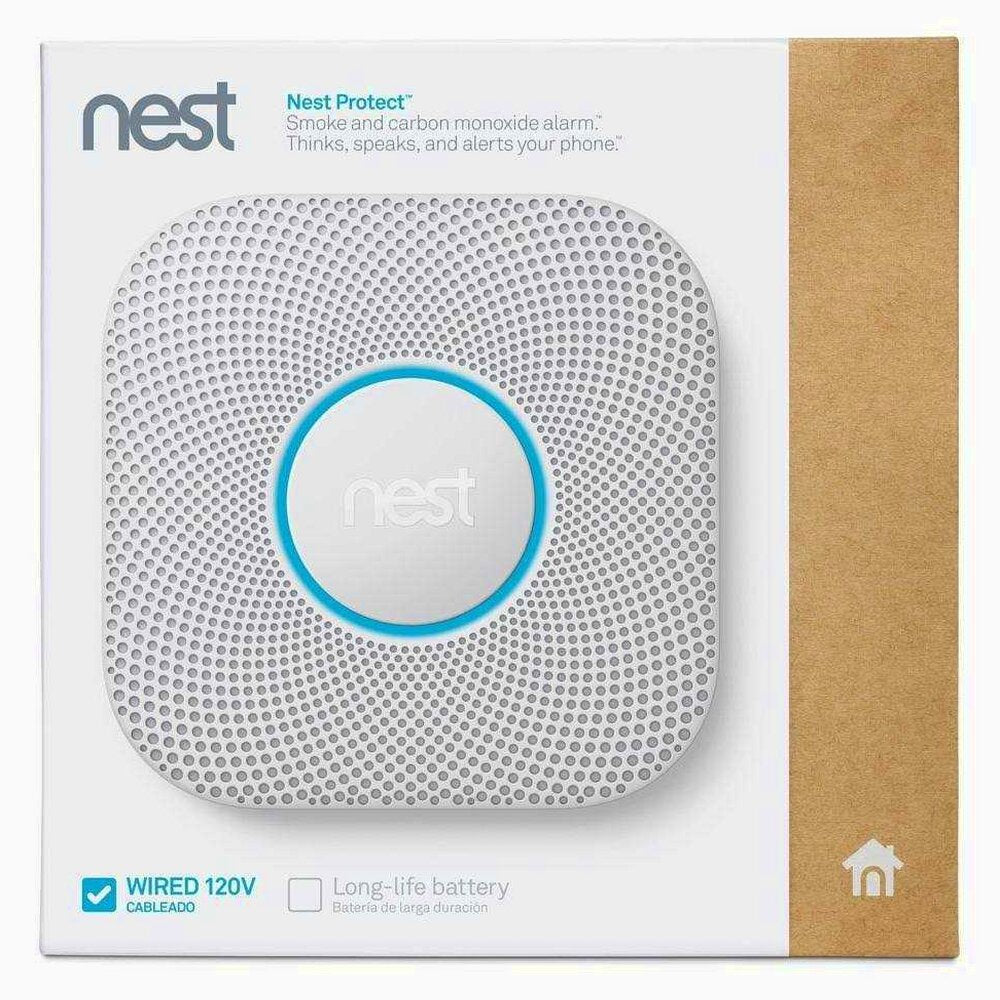Nest Protect Wired Smoke And Carbon Monoxide Detector - 2nd Generation