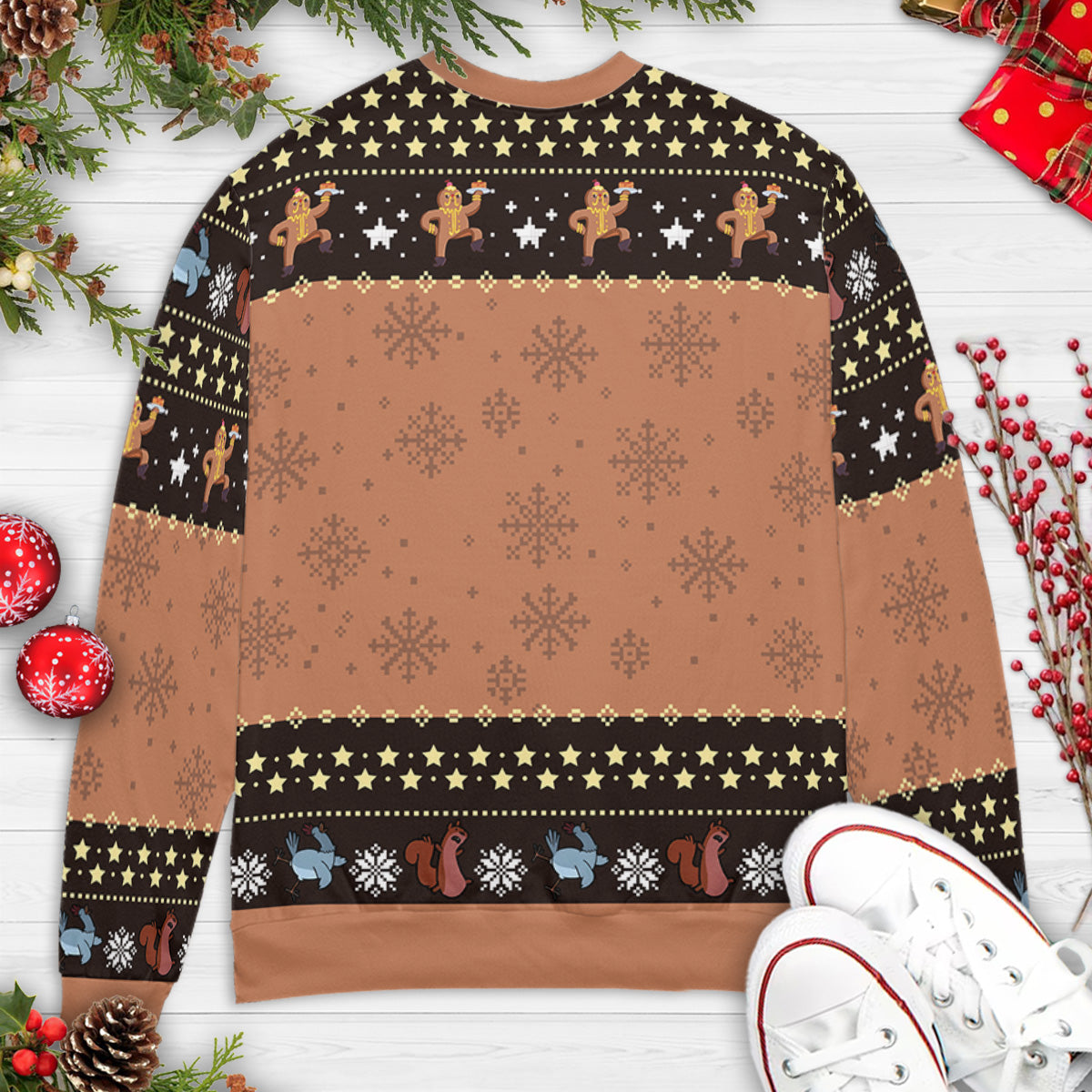 Tart Toter Gingerbread Adventure Time Ugly Christmas Sweatshirt