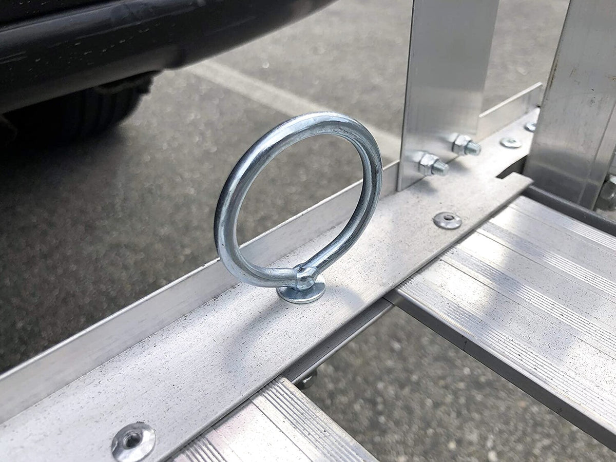 Aluminum Hitch Mount Cargo Carrier With 47-Inch Long Ramp, 1-Pack