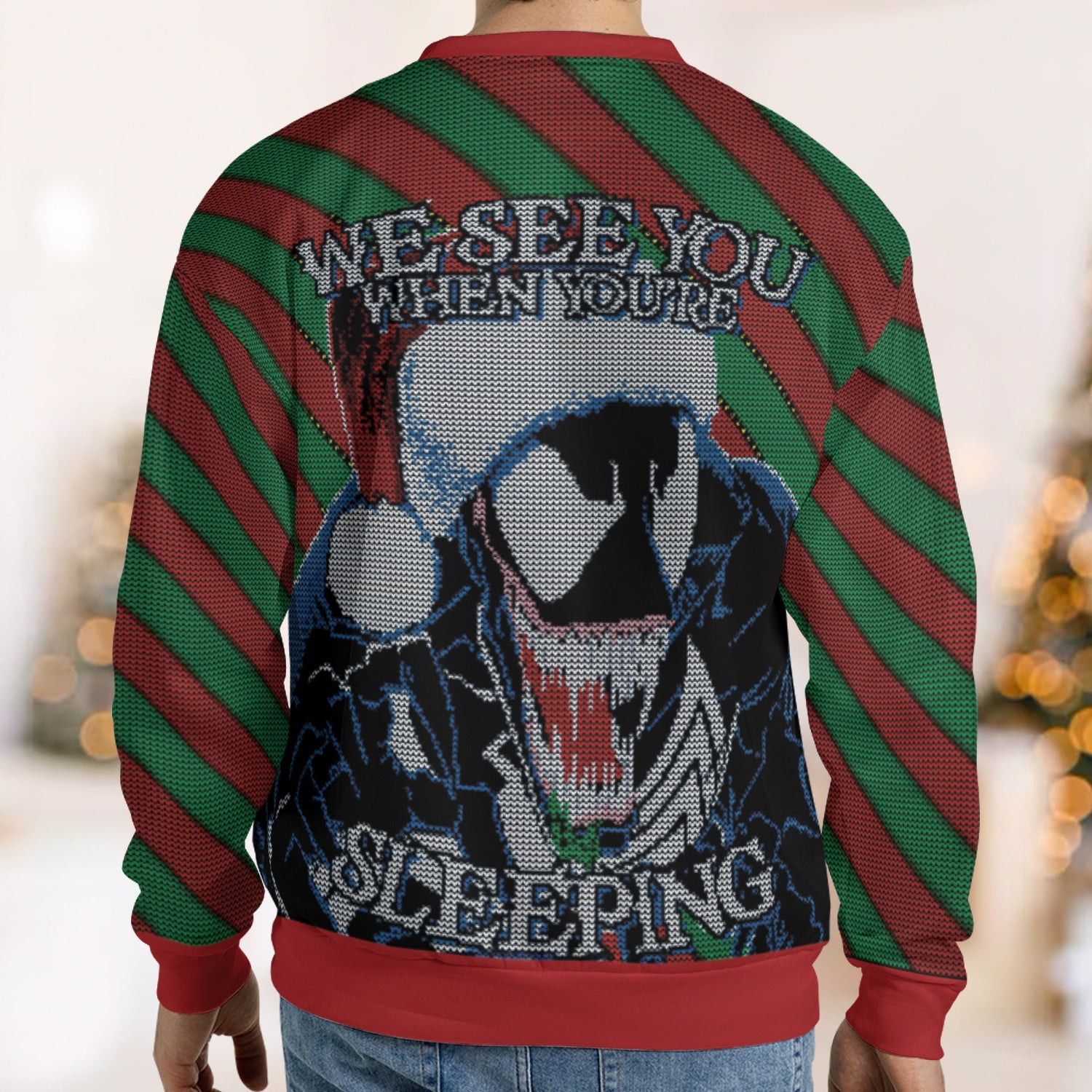 Venom See You When You're Sleeping Ugly Christmas Sweatshirt