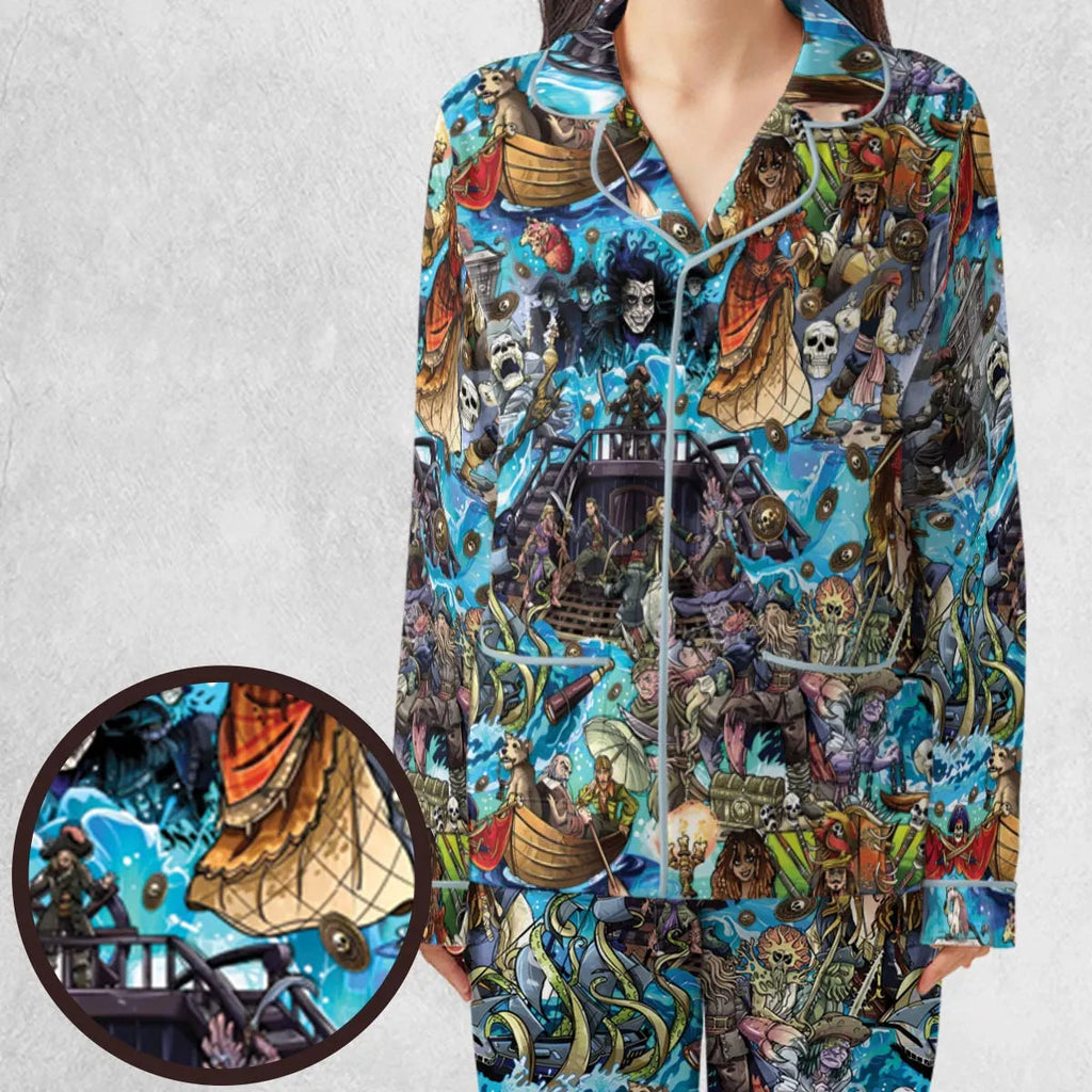Travel And Fight Pirates of the Caribbean Pajamas Set