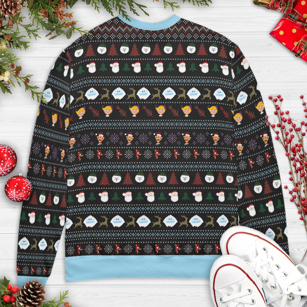 Rudolph Family Portrait Ugly Christmas Sweatshirt