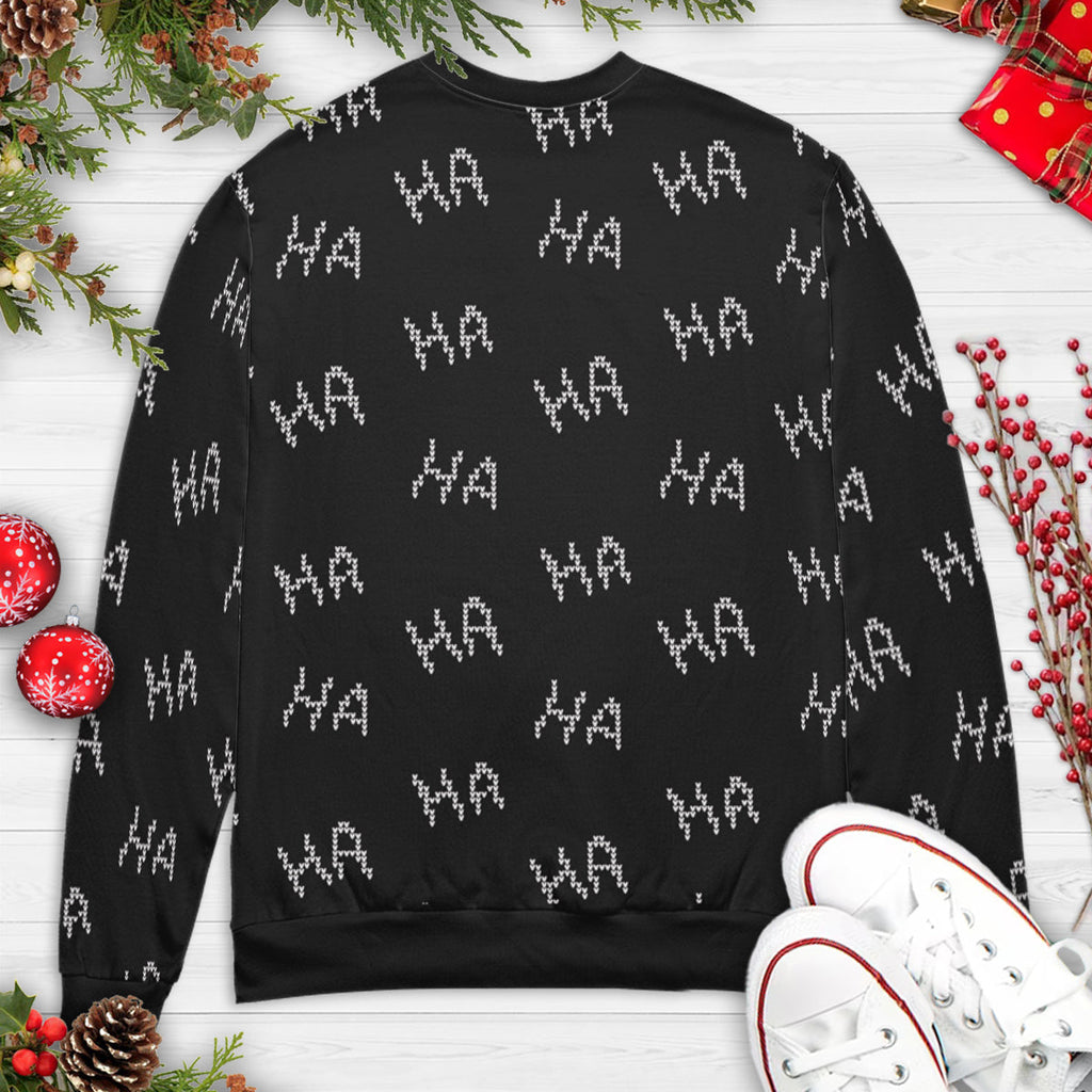 Slappy New Year Goosebumps Ugly Christmas Sweatshirt
