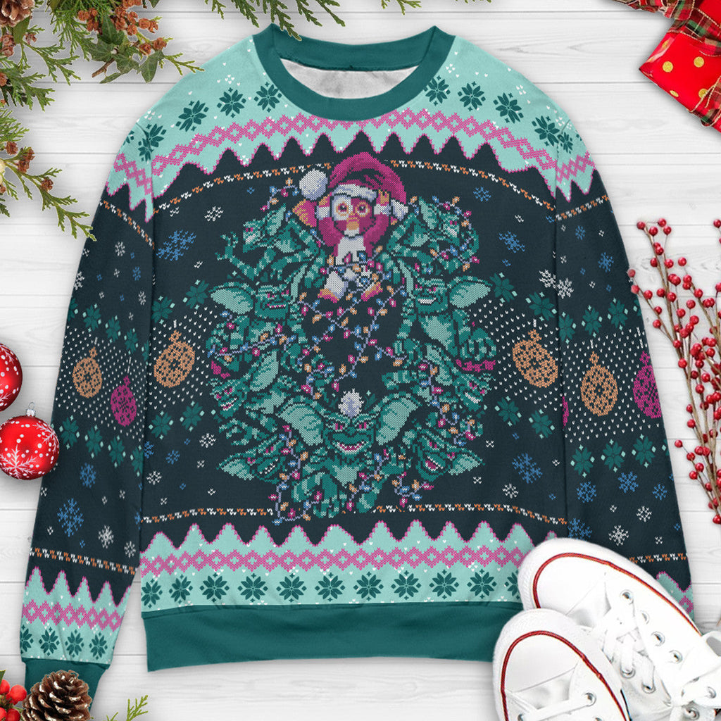 We Wish You a Gremlin Christmas Gremlins Movie Ugly Christmas Sweatshirt