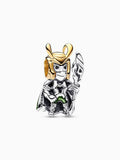 Horned Character Enamel Charm