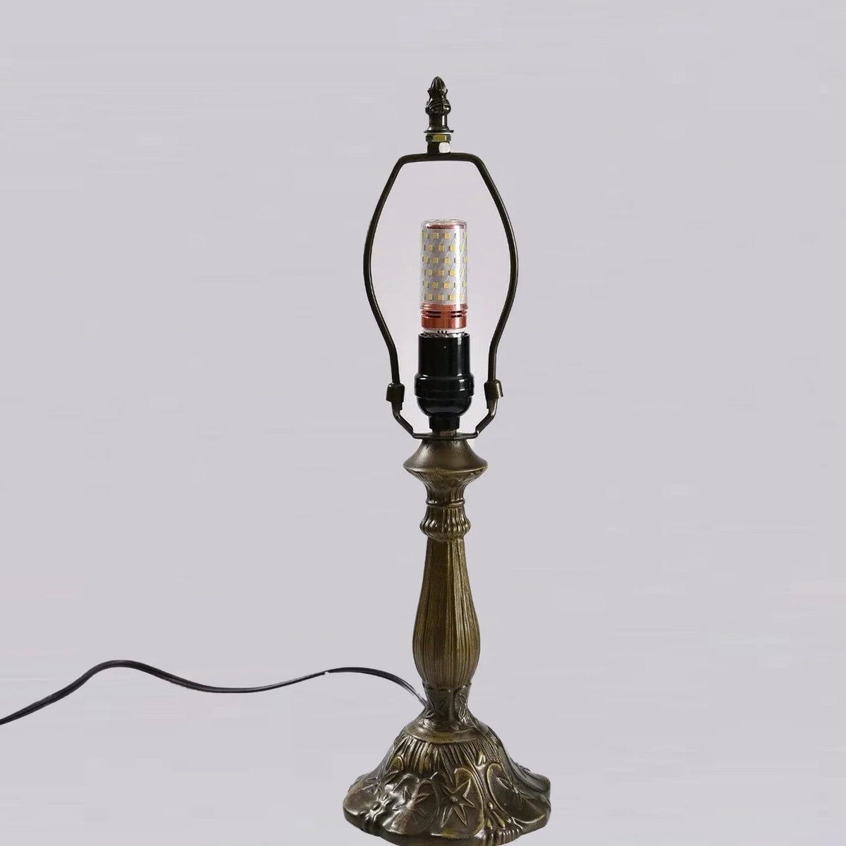 Tiffany Style Stained Glass Hummingbird Table Lamp 12in Shade, 18in Tall