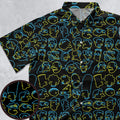The Simpsons Neon Button Down Shirt