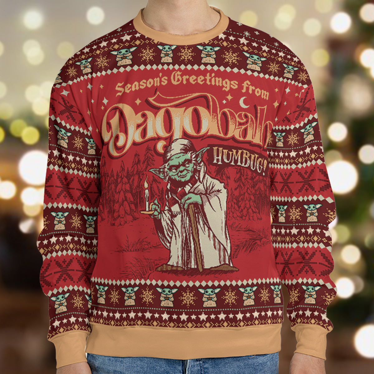 Dagobah Humbug Yoda Ugly Christmas Sweatshirt