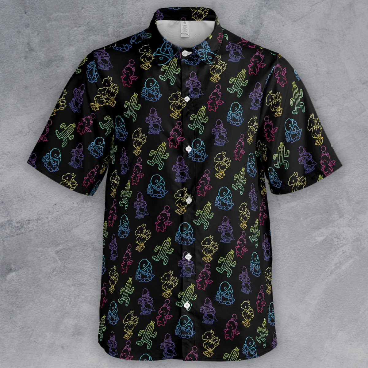 From Chocobos To Cactuars Final Fantasy Button Down Shirt