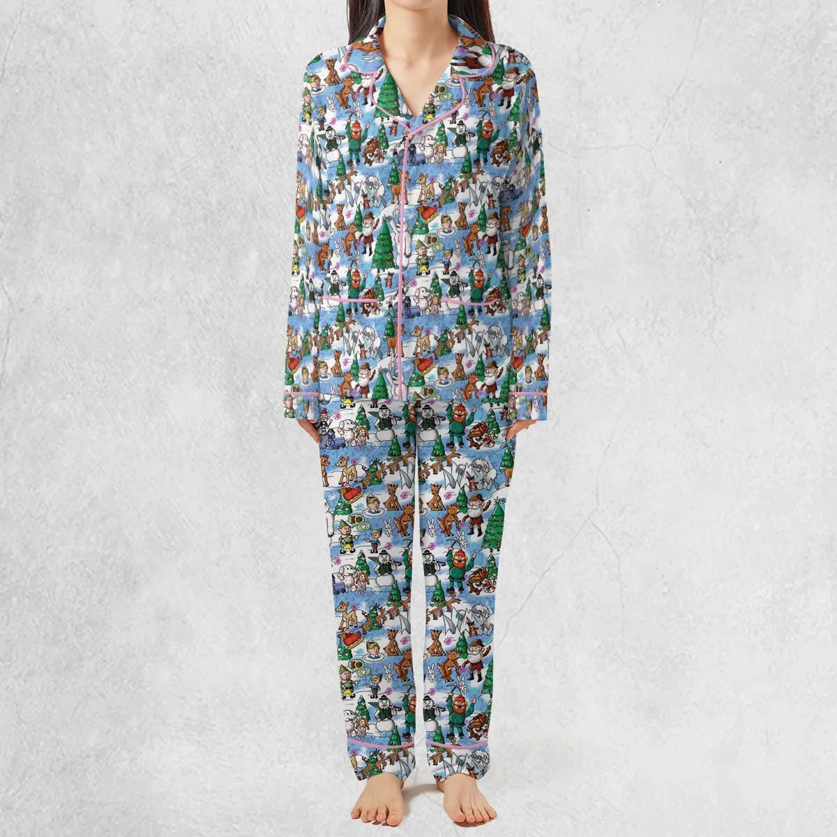 Snowland Rudolph the Red-Nosed Reindeer Pajamas Set