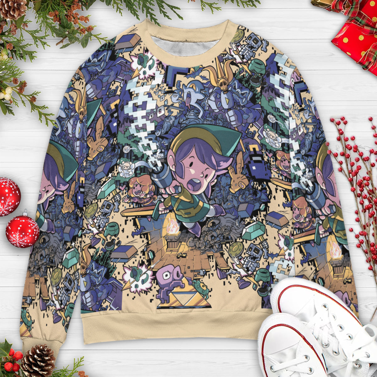 Link Loot The Legend of Zelda Ugly Christmas Sweatshirt