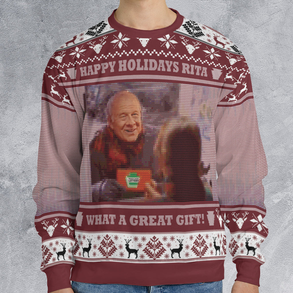 Happy Holidays Rita Ugly Christmas Sweatshirt