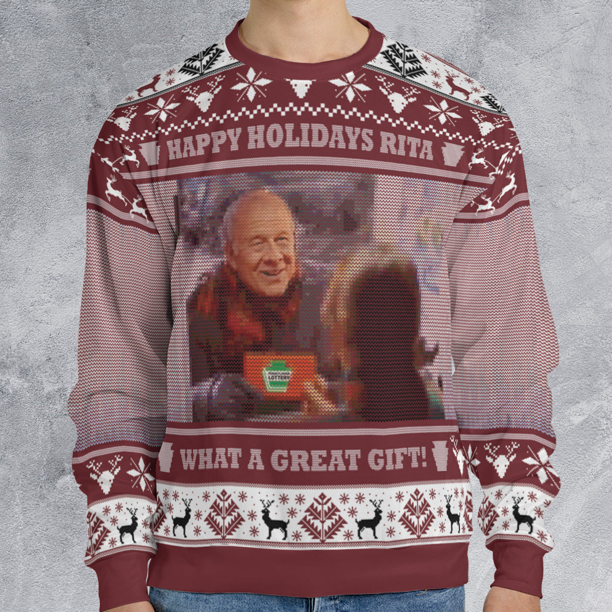 Happy Holidays Rita Ugly Christmas Sweatshirt