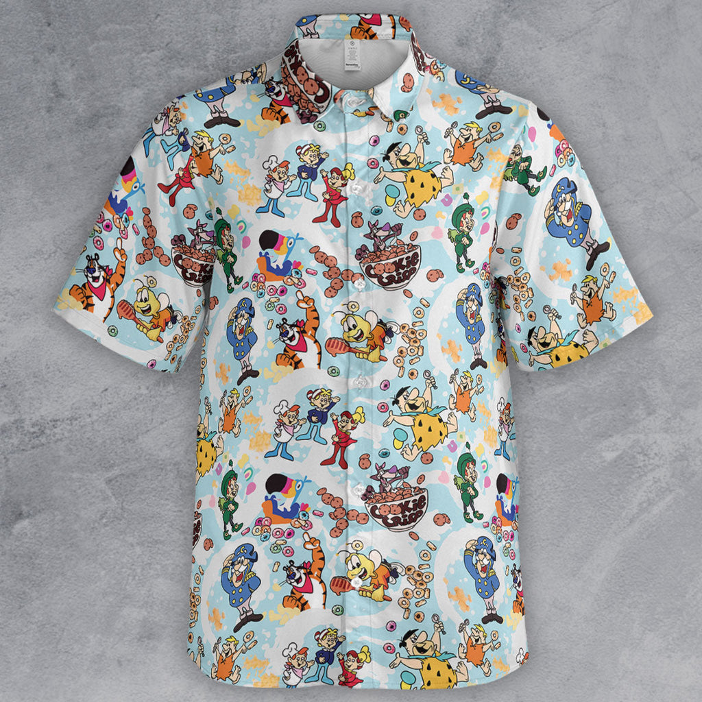 Cereal Favs Large Scale Button Down Shirt