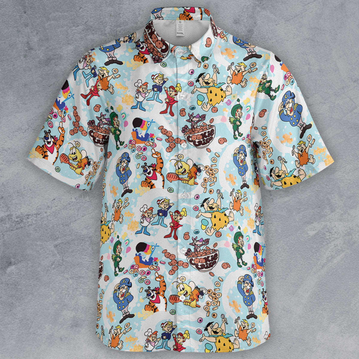 Cereal Favs Large Scale Button Down Shirt