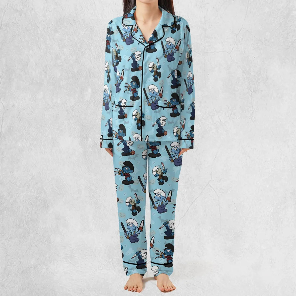 Horror Smurfs Pajamas Set