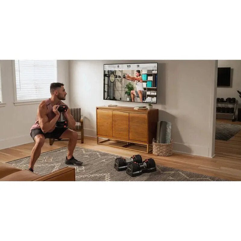 NordicTrack Select-A-Weight Adjustable Dumbbell Set, 55 lb Each