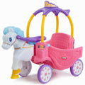Little Tikes Princess Horse And Carriage Ride-On Toy, 43.50 x 20 x 37.75 Inches - 642326M
