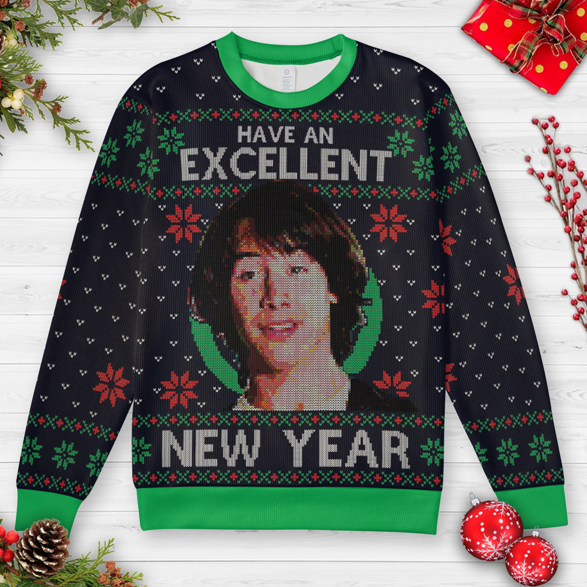 Excellent New Year Ugly Christmas Sweatshirt