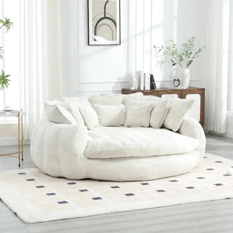 Oversized Double Loaf Sofa Bed With Supportive Armrests