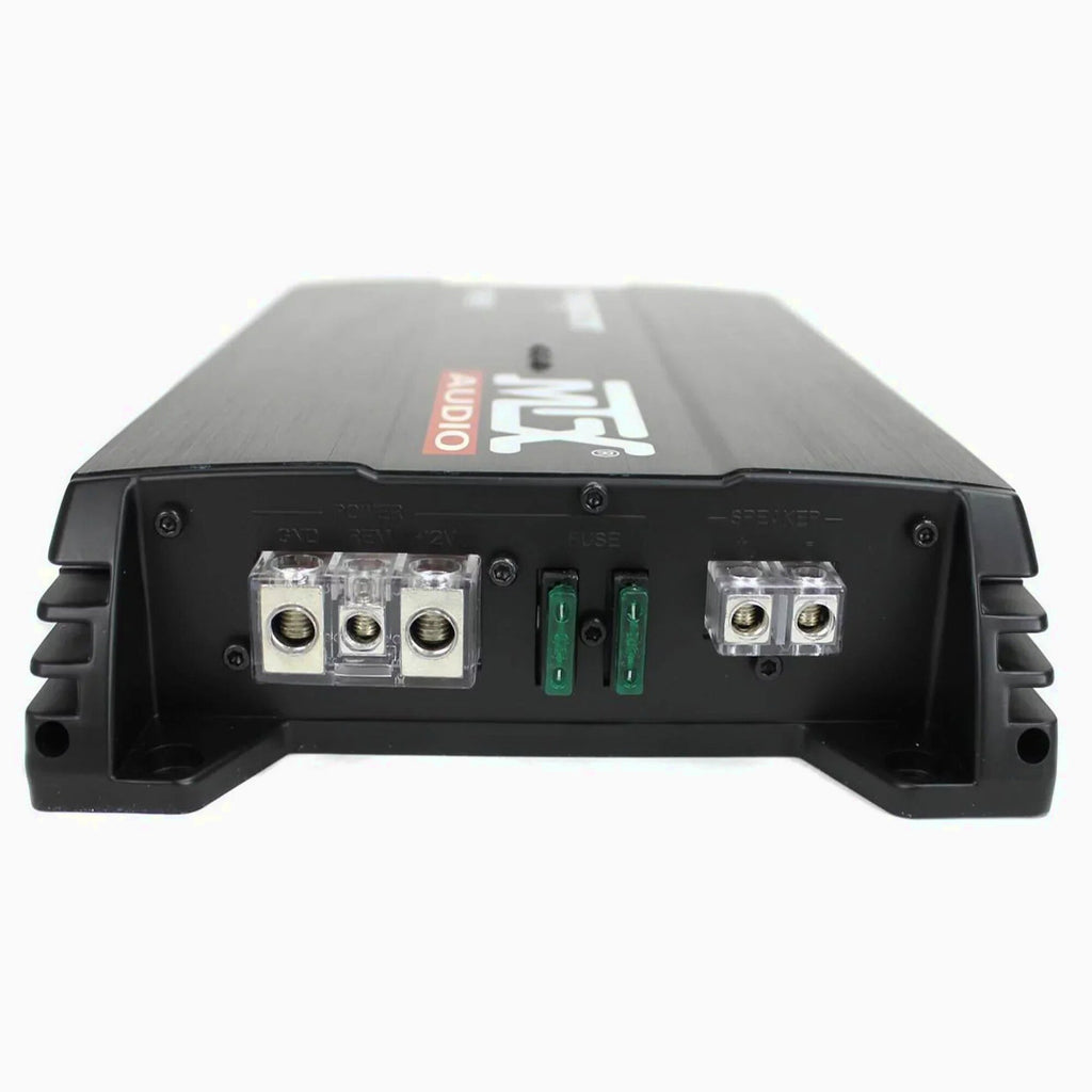 MTX Dual 12in Loaded Car Subwoofer Enclosure With Amplifier And Amp Kit - TNP212D2