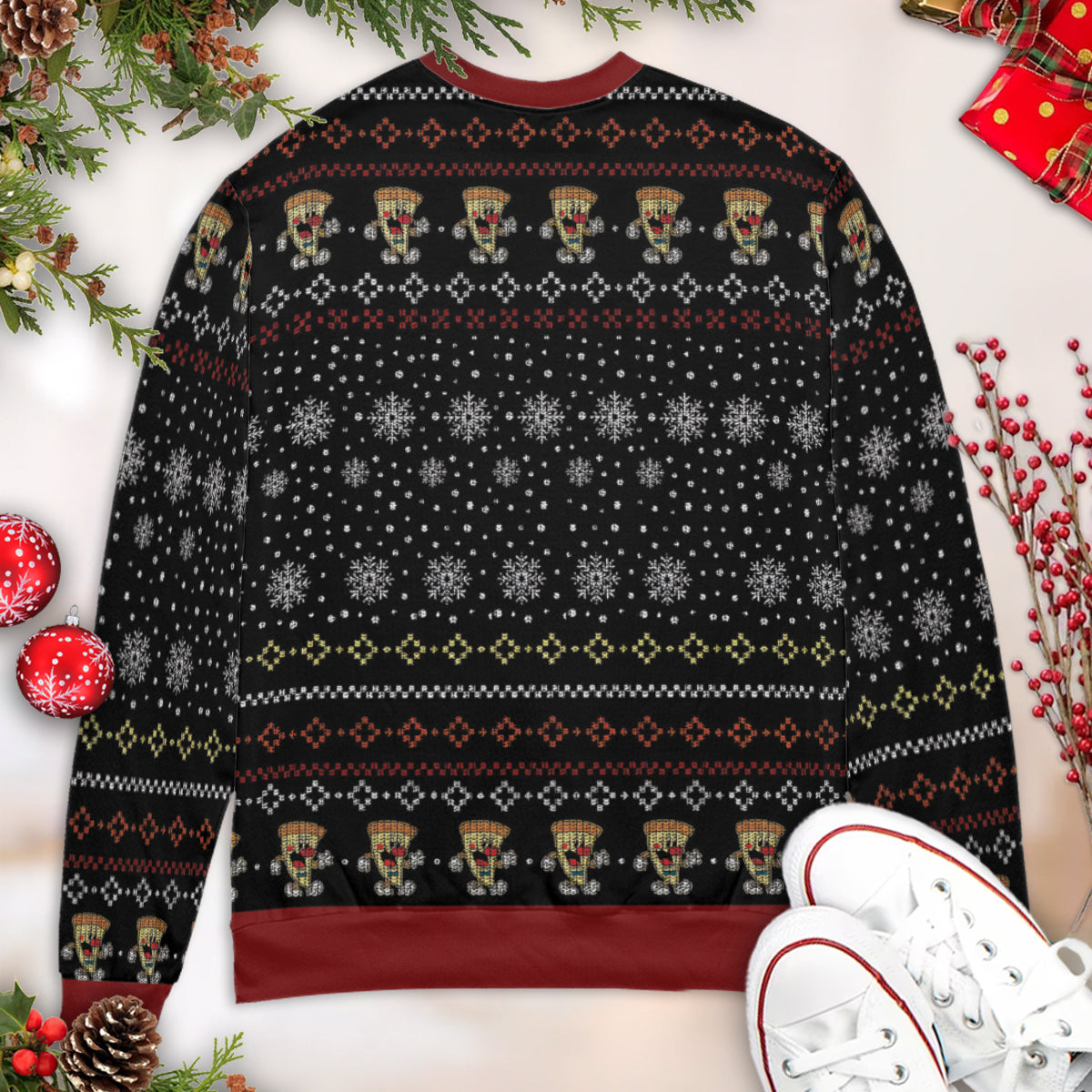 Peppino Pizza Pizza Tower Ugly Christmas Sweatshirt