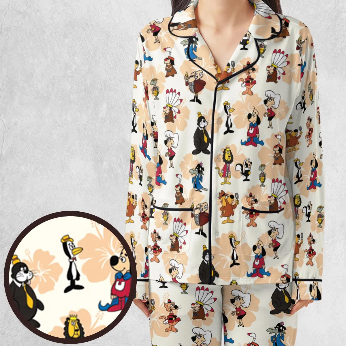 Nostalgia Underdog Characters Pajamas Set
