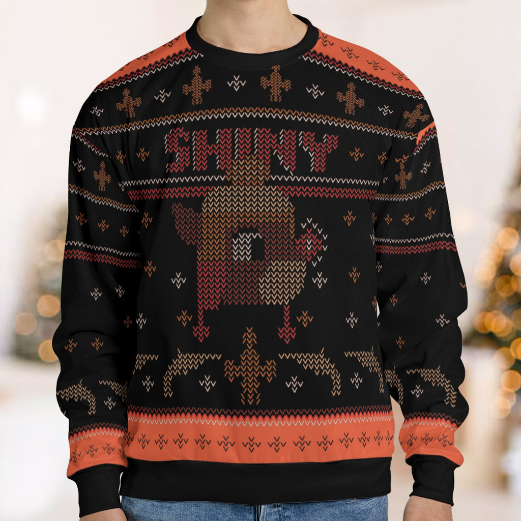 Rudolph Shiny Ugly Christmas Sweatshirt