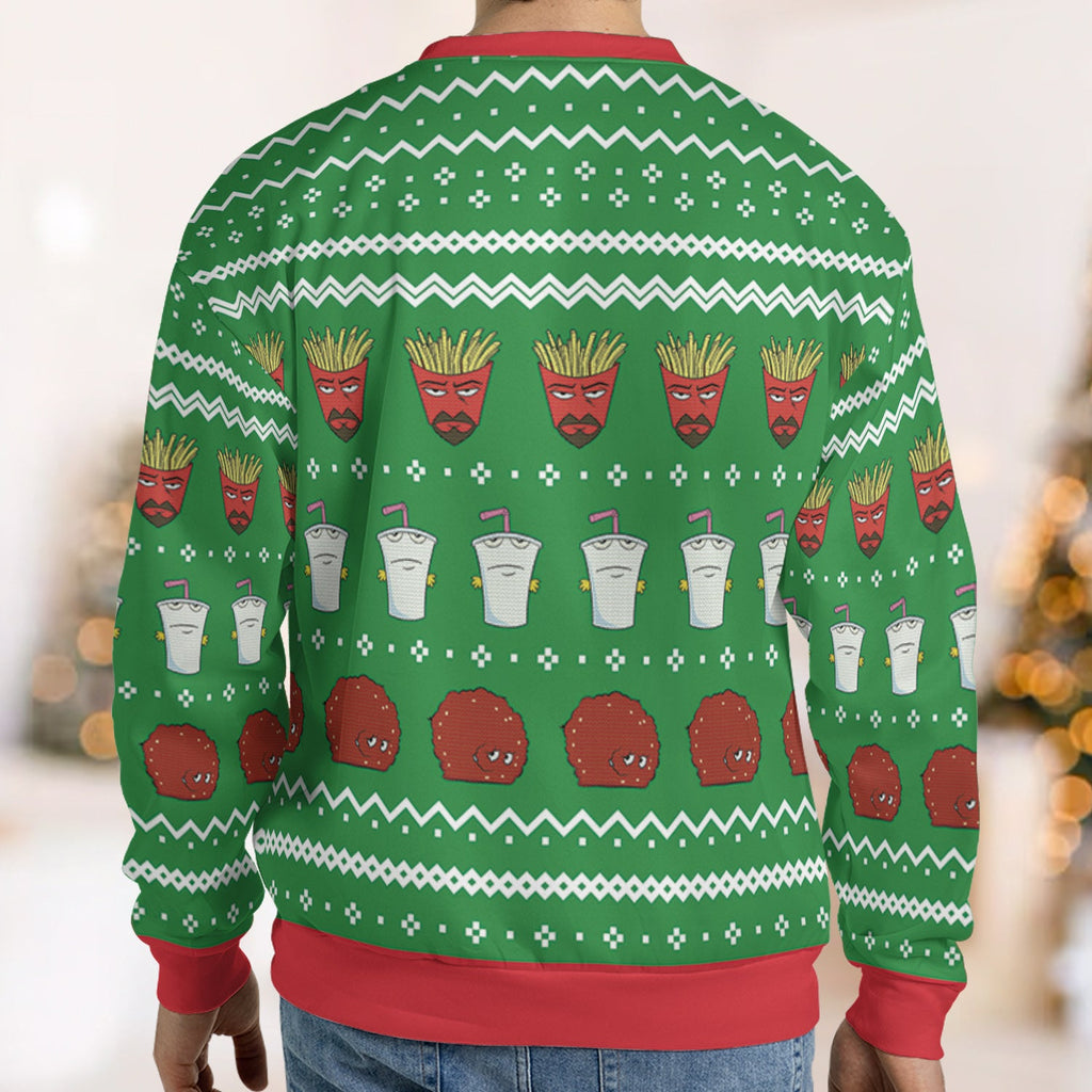 It Don't Matter Aqua Teen Hunger Force Ugly Christmas Sweatshirt