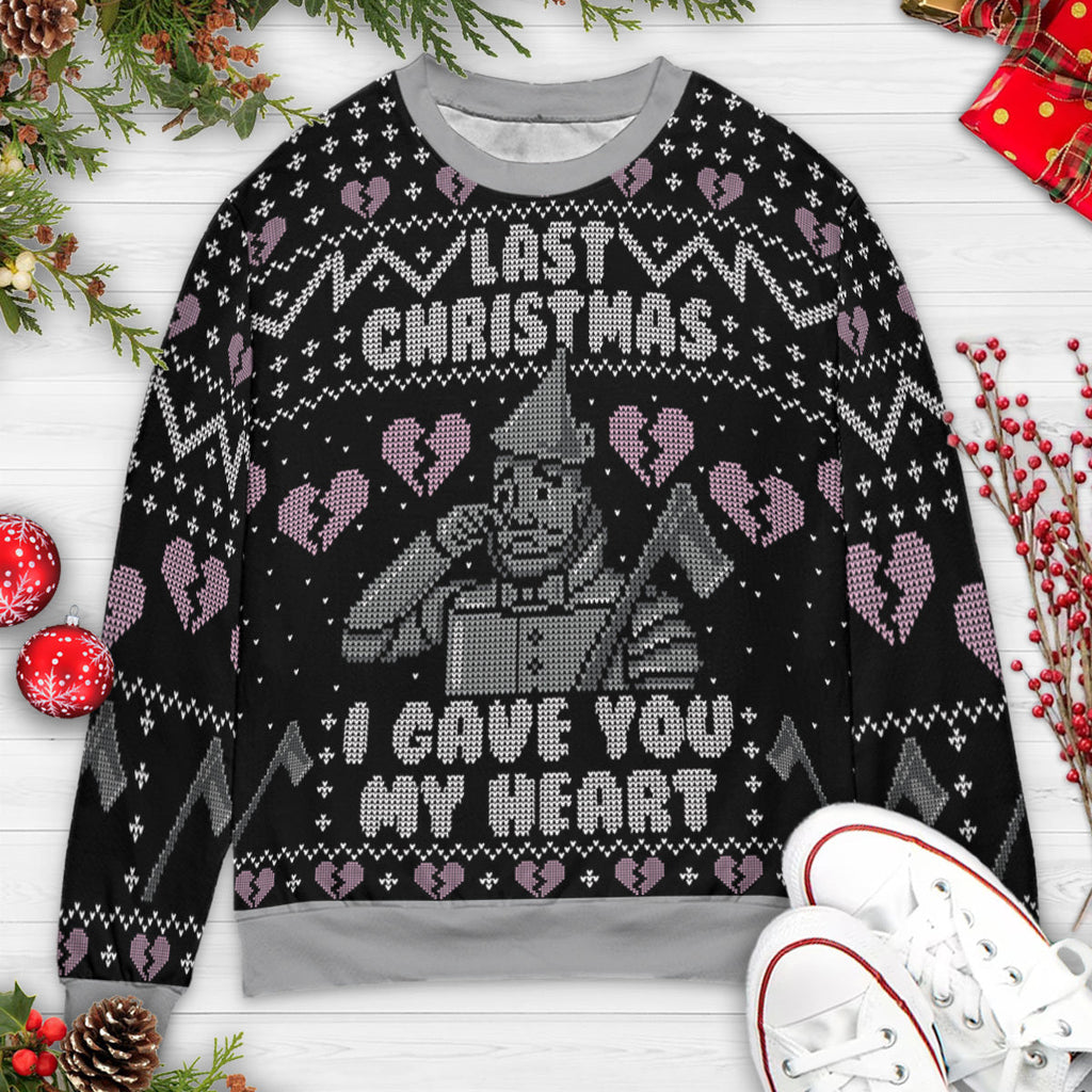 Heartbreaker The Tin Man The Wizard of Oz Ugly Christmas Sweatshirt