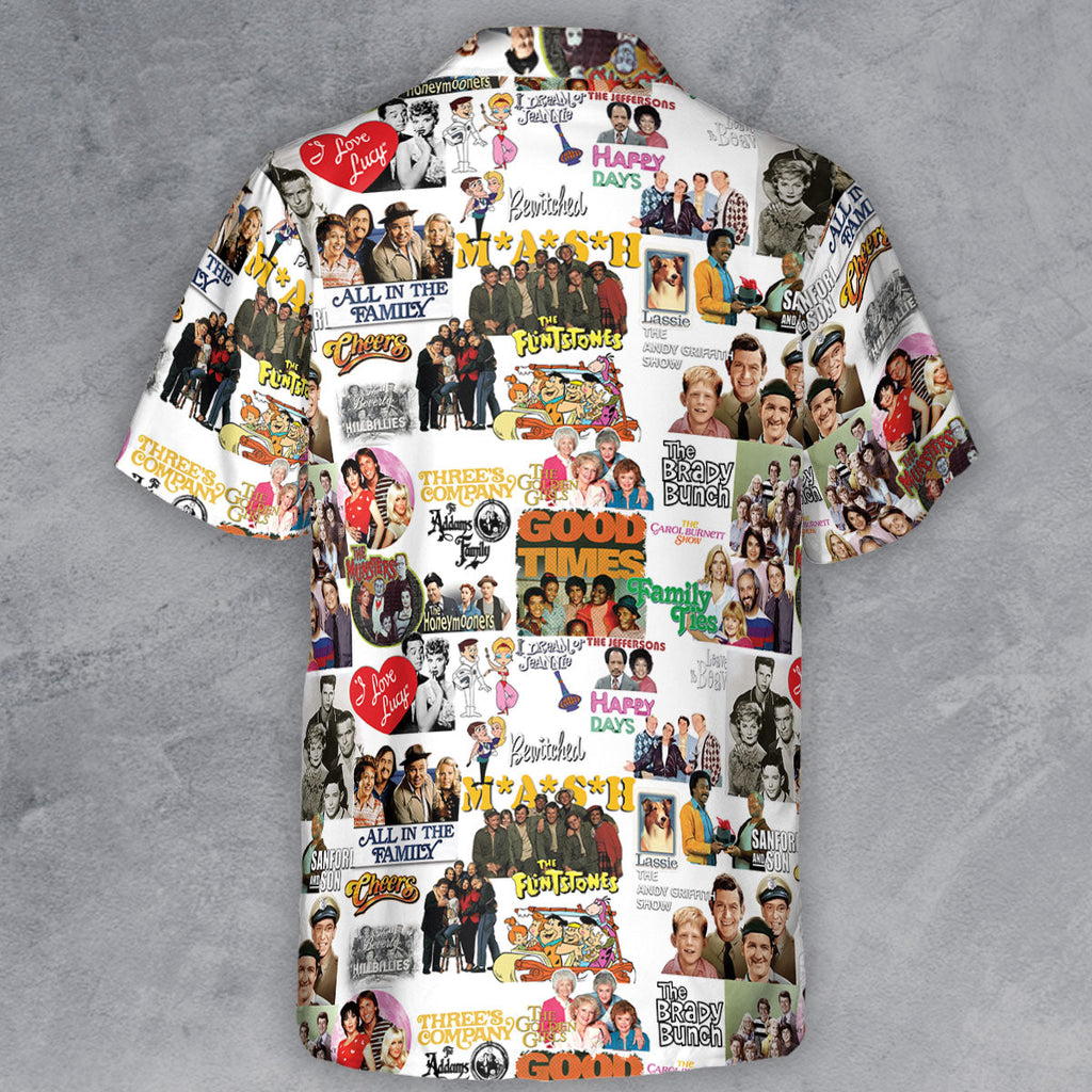 Stuck in the 80s Famous Sitcom Button Down Shirt