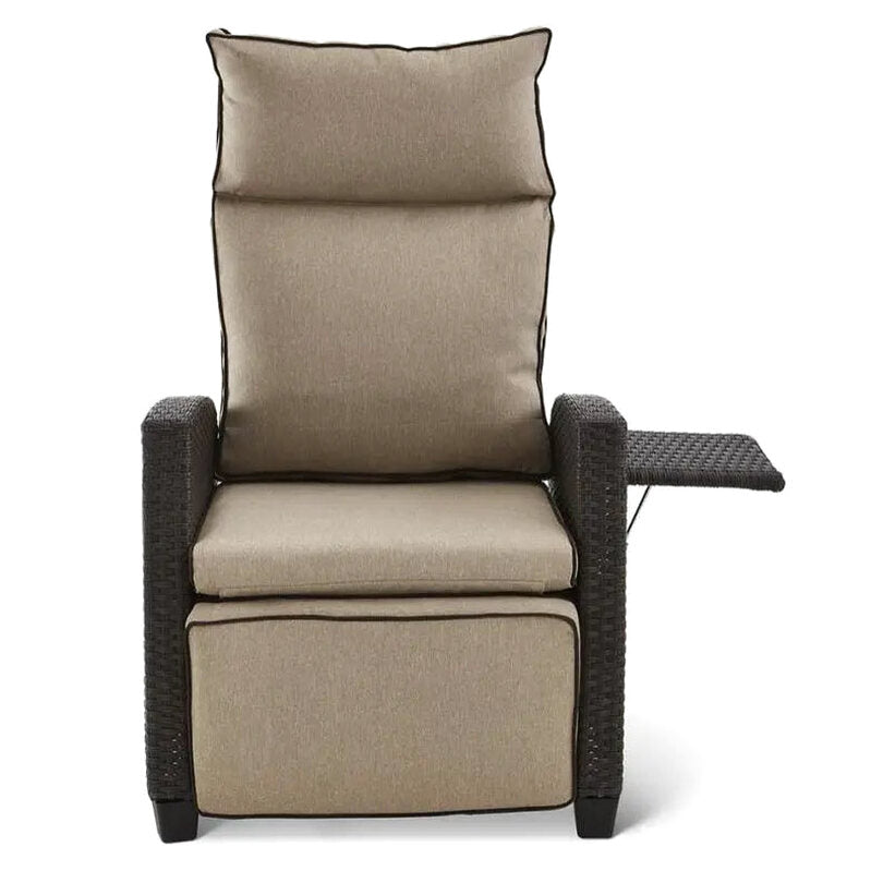 Weatherproof Outdoor Recliner Chair - 330 lbs Capacity, Steel Frame