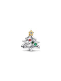 Holiday Tree Dangle Charm - Red Green