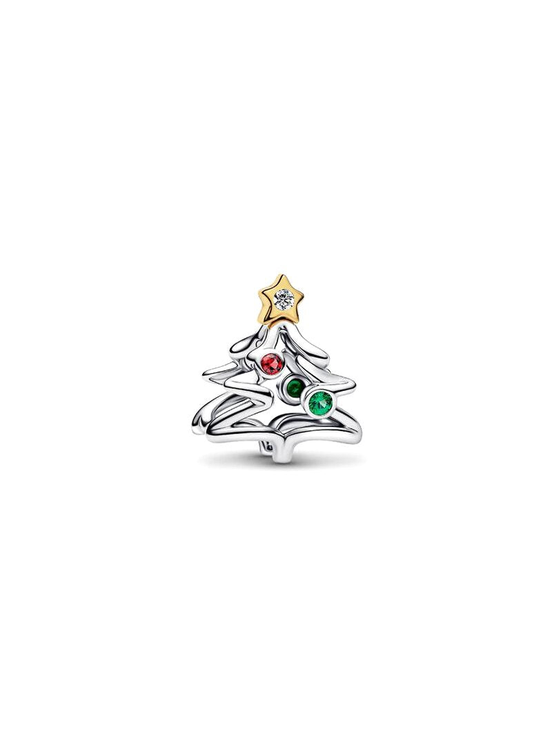 Holiday Tree Dangle Charm - Red Green