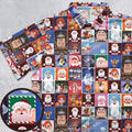 Santa Claus Is Comin' to Town Characters Button Down Shirt