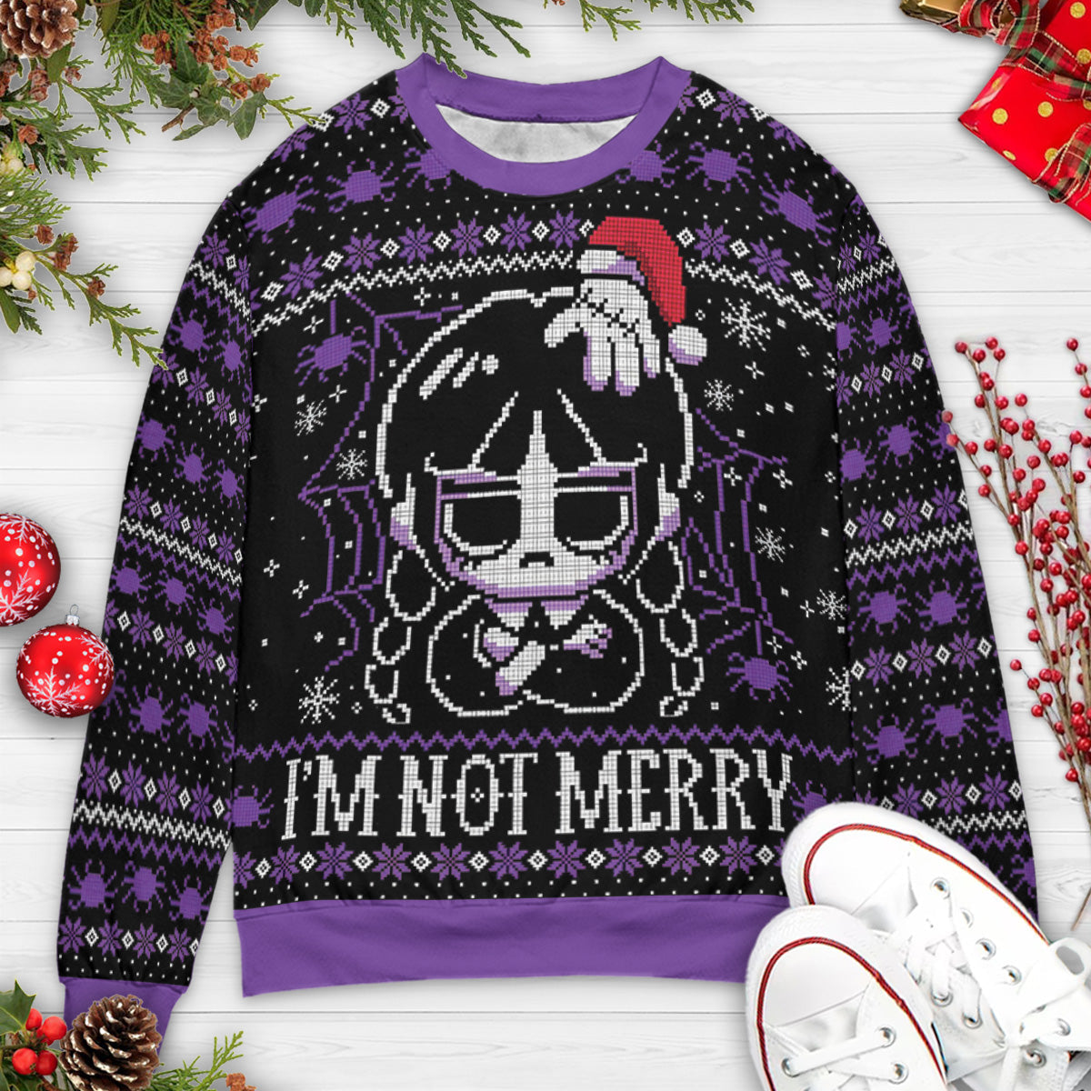 I'm Not Merry Wednesday Ugly Christmas Sweatshirt