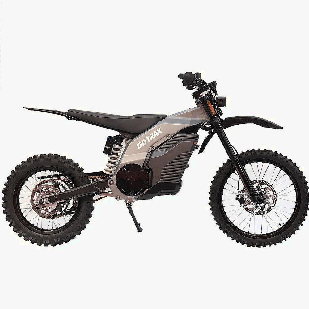 GoTrax Everest Electric Dirt Bike - 50 mi Max Range, 53 mph Max Speed