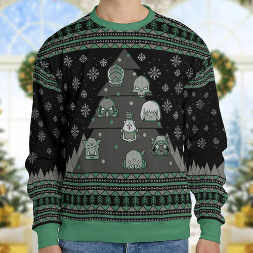 40K Christmas Tree Ugly Christmas Sweatshirt