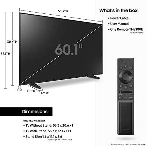 Samsung 32-Inch QLED Q60A 4K UHD Smart TV With Alexa Built-In - QN32Q60AAFXZA